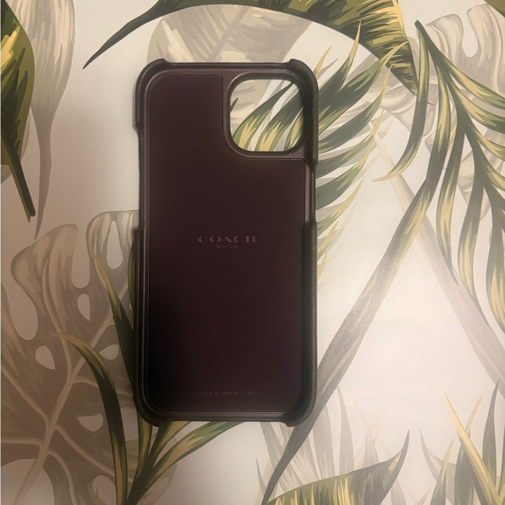 Coach Brown Patterned Phone Case - image 4